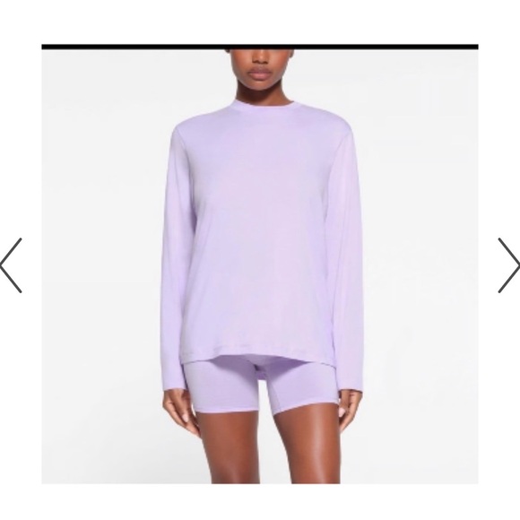 SKIMS Other - Skims boyfriend boxers & long sleeve tee set